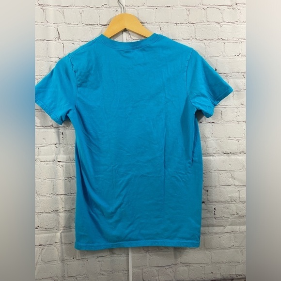 Anvil Womens  Size Small Ocean Blue Im A Hooker On The Weekend Fishing T-Shirt - Picture 2 of 5